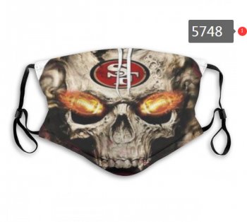 49ers Skull Mask with PM2.5 Filter Double Protection (10)