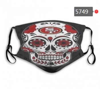 49ers Skull Mask with PM2.5 Filter Double Protection (11)