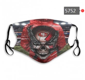 49ers Skull Mask with PM2.5 Filter Double Protection (14)