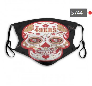 49ers Skull Mask with PM2.5 Filter Double Protection (6)