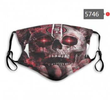 49ers Skull Mask with PM2.5 Filter Double Protection (8)