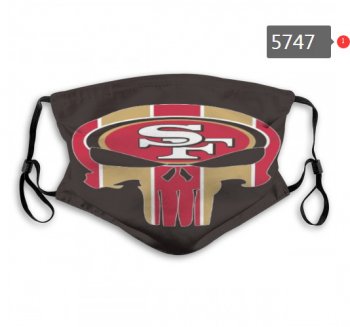 49ers Skull Mask with PM2.5 Filter Double Protection (9)