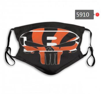 Bengals Skull Mask with PM2.5 Filter Double Protection (2)