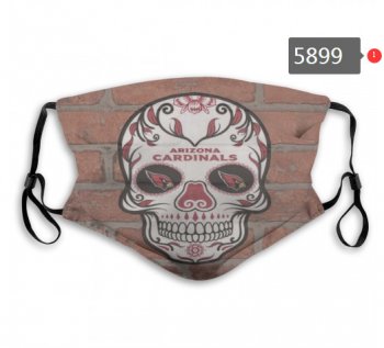 Cardinals Skull Mask with PM2.5 Filter Double Protection (1)