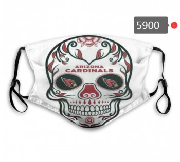 Cardinals Skull Mask with PM2.5 Filter Double Protection (2)