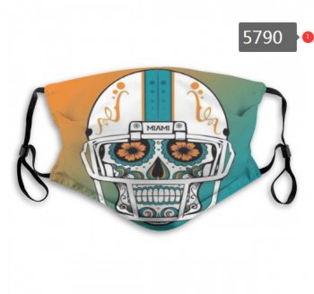 Dolphins Skull Mask with PM2.5 Filter Double Protection (1)