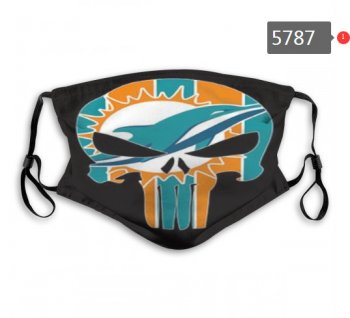 Dolphins Skull Mask with PM2.5 Filter Double Protection (3)