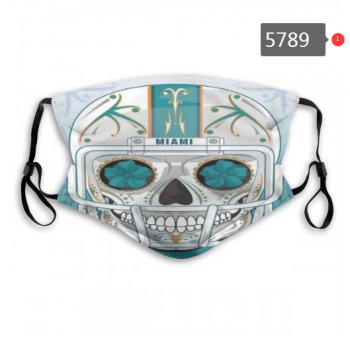 Dolphins Skull Mask with PM2.5 Filter Double Protection (5)