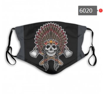 Indians Skull Mask with PM2.5 Filter Double Protection (1)