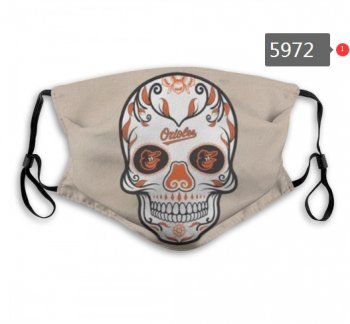 Orioles Skull Mask with PM2.5 Filter Double Protection (1)