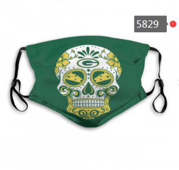 Packers Skull Mask with PM2.5 Filter Double Protection (2)