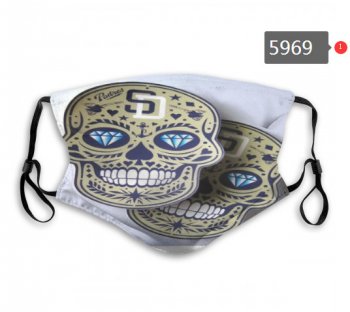 Padres Skull Mask with PM2.5 Filter Double Protection (1)