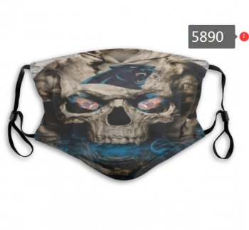 Panthers Skull Mask with PM2.5 Filter Double Protection (1)