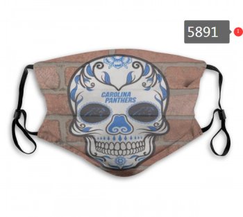 Panthers Skull Mask with PM2.5 Filter Double Protection (2)