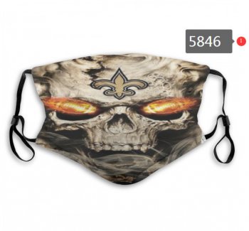 Saints Skull Mask with PM2.5 Filter Double Protection (1)