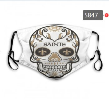 Saints Skull Mask with PM2.5 Filter Double Protection (2)