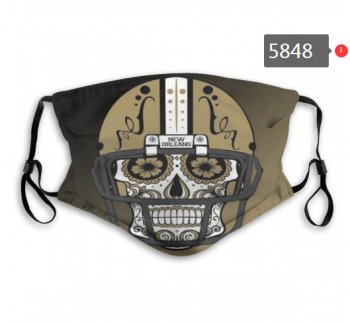 Saints Skull Mask with PM2.5 Filter Double Protection (3)