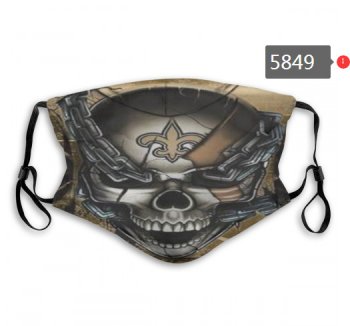 Saints Skull Mask with PM2.5 Filter Double Protection (4)