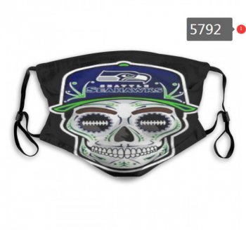 Seahawks Skull Mask with PM2.5 Filter Double Protection (2)