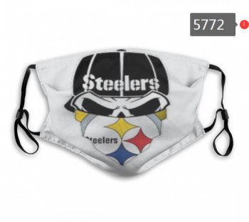 Steelers Skull Mask with PM2.5 Filter Double Protection (2)