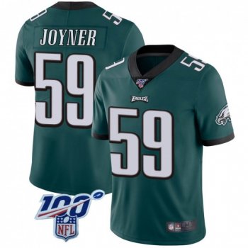 Youth Seth Joyner Philadelphia Eagles Midnight 100th Vapor Jersey - Limited Green