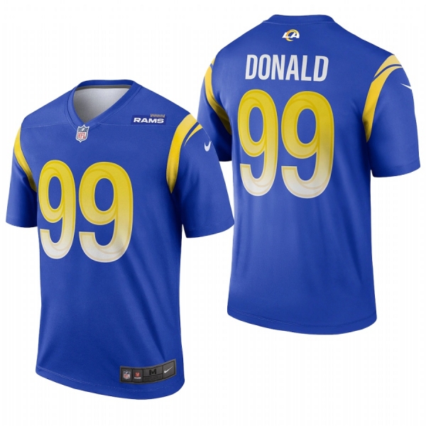 Los Angeles Rams #99 Aaron Donald Royal Legend Jersey