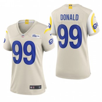 Women's Rams Aaron Donald #99 Bone 2020 Game Jersey