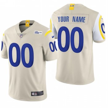 Custom #00 Los Angeles Rams White 2020 Vapor Limited Jersey