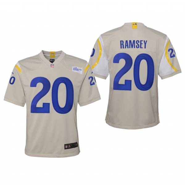 Youth Los Angeles Rams Jalen Ramsey Bone 2020 Game Jersey