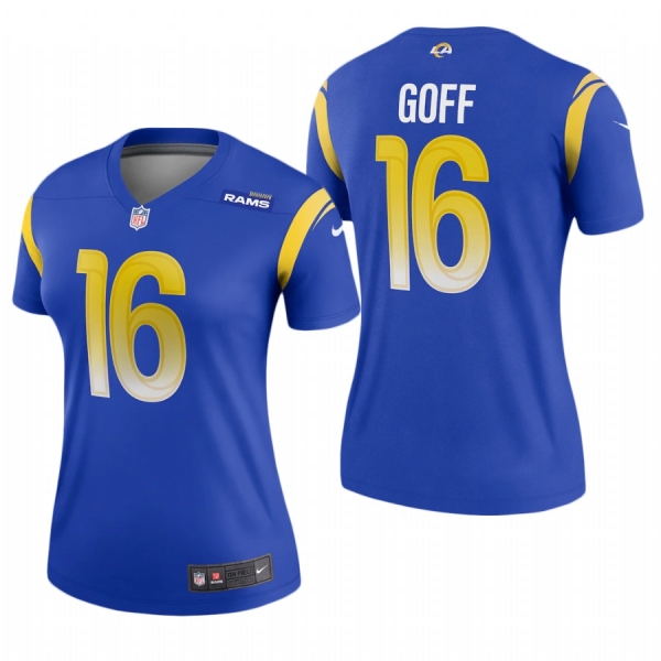 Women's Jared Goff Los Angeles Rams Royal 2020 Legend Jersey