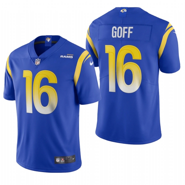 Jared Goff #16 Los Angeles Rams Royal 2020 Vapor Limited Jersey