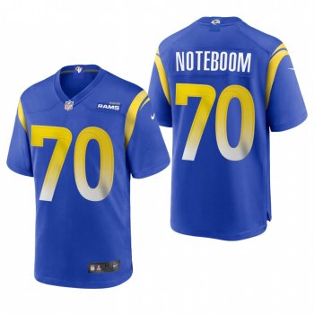 Joseph Noteboom #70 Los Angeles Rams Royal 2020 Game Jersey