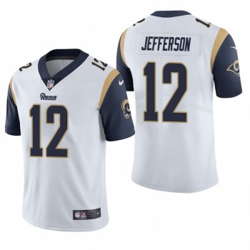 Van Jefferson #12 Los Angeles Rams White Vapor Limited Jersey 2020 NFL Draft