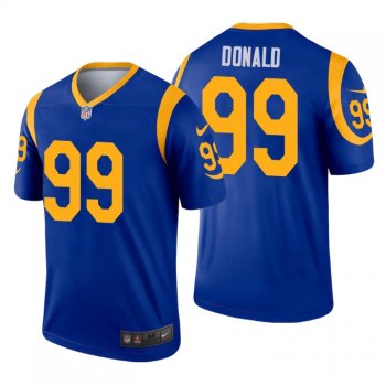 Men Aaron Donald #99 Los Angeles Rams Legend Royal Jersey