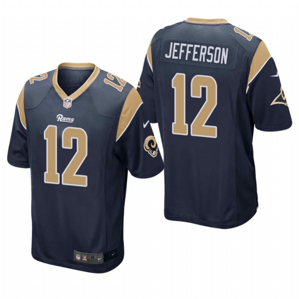 Van Jefferson #12 Rams Navy 2020 NFL Draft Game Jersey