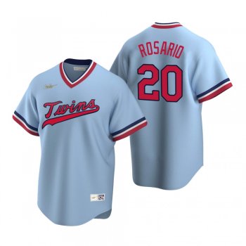 Men's Minnesota Twins Eddie Rosario Nike Light Blue Cooperstown Collection Road Jersey