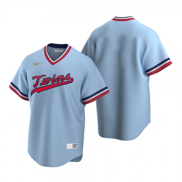 Men's Minnesota Twins Nike Light Blue Cooperstown Collection Road Jersey