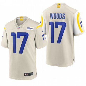 Robert Woods #17 Los Angeles Rams Bone 2020 Game Jersey