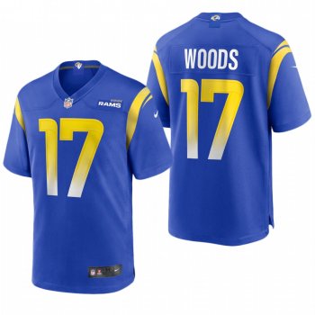 Robert Woods #17 Los Angeles Rams Royal 2020 Game Jersey