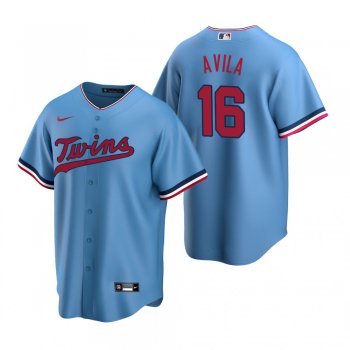 Men's Minnesota Twins Alex Avila Nike Light Blue 2020 Replica Alternate Jersey