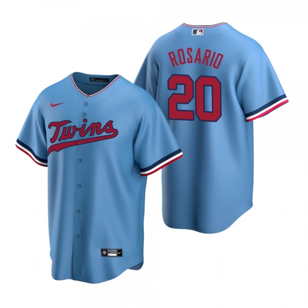 Men's Minnesota Twins Eddie Rosario Nike Light Blue 2020 Replica Alternate Jersey