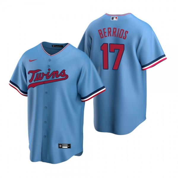 Men's Minnesota Twins Jose Berrios Nike Light Blue 2020 Replica Alternate Jersey