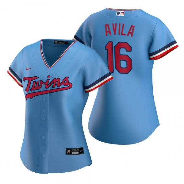 Women's Minnesota Twins Alex Avila Nike Light Blue Replica Alternate Jersey