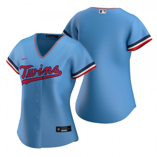 Women's Minnesota Twins Nike Light Blue Replica Alternate Jersey