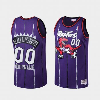 Toronto Raptors Social Justice Custom Purple BLM Jersey - Hardwood Classics