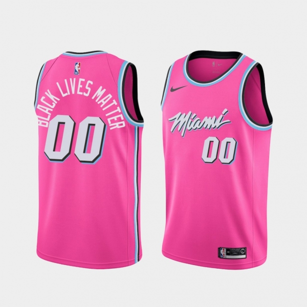 Custom Heat BLM Jersey 2020 Social Justice Earned