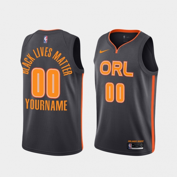 Orlando Magic Social Justice Custom Black BLM Jersey - City