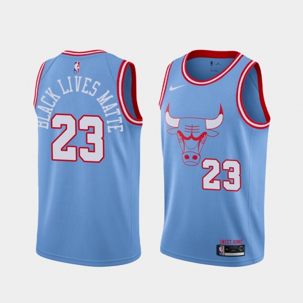 Michael Jordan Bulls BLM Jersey 2020 Social Justice City