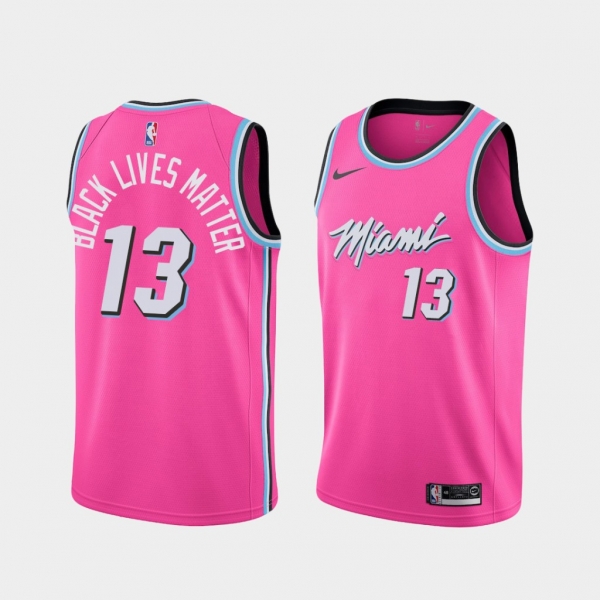 Bam Adebayo Heat BLM Jersey 2020 Social Justice Earned