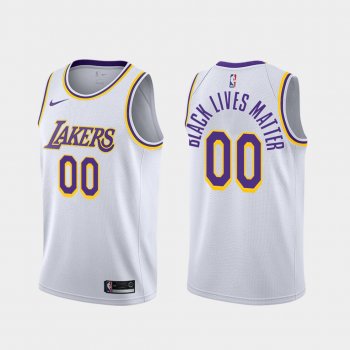 Custom Lakers Social Justice BLM 2020 Jersey Statement